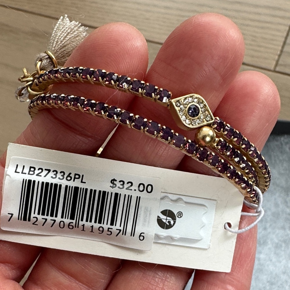Lonna & Lilly Purple & Gold Tone Bracelet